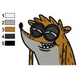 Rigby is Smiling Embroidery Design